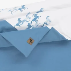 Sofija Gifts*Blue & White Cotton Padded Blanket (88cm)