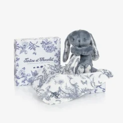 Tartine et Chocolat Gifts|Sleeping Accessories*Blue Augustin the Rabbit Baby Comforter (25cm)