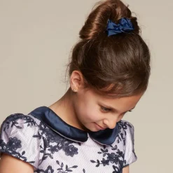 Bowtique London Hair Accessories*Blue Bow Hair Clip (7cm) Navy