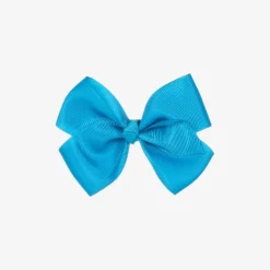 Bowtique London Hair Accessories*Blue Bow Hair Clip (10cm) Dressblue