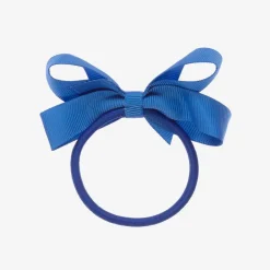 Peach Ribbons Hair Accessories*Blue Bow Hair Elastic (7cm)