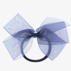 Peach Ribbons Hair Accessories*Blue Bow Hair Elastic (12cm)
