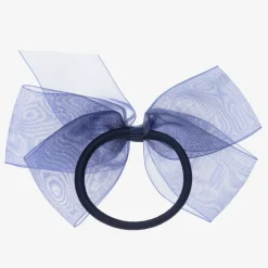 Peach Ribbons Hair Accessories*Blue Bow Hair Elastic (12cm)