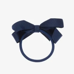 Peach Ribbons Hair Accessories*Blue Bow Hair Elastic (7cm)