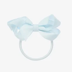Peach Ribbons Hair Accessories*Blue Bow Hair Elastic (7cm)