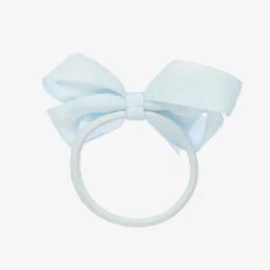 Peach Ribbons Hair Accessories*Blue Bow Hair Elastic (7cm)