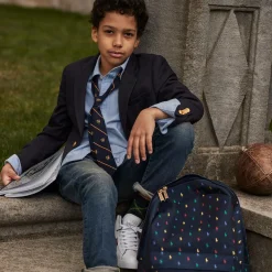 Ralph Lauren Bags*Blue Canvas Pony Backpack (44cm)