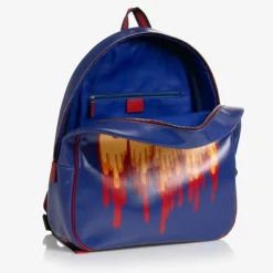 Gucci Bags*Blue Canvas Web Backpack (36cm)