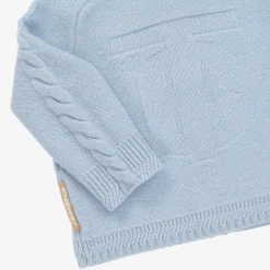 Burberry Gifts*Blue Cashmere Baby Trouser Set