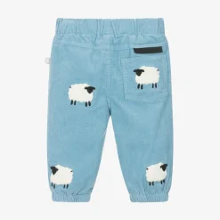 Stella McCartney Kids Trousers*Blue Corduroy Sheep Trousers