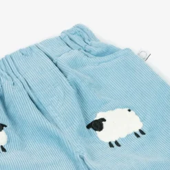 Stella McCartney Kids Trousers*Blue Corduroy Sheep Trousers