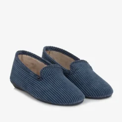 Pisamonas Slippers|Slippers*Blue Corduroy Slippers