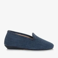 Pisamonas Slippers|Slippers*Blue Corduroy Slippers