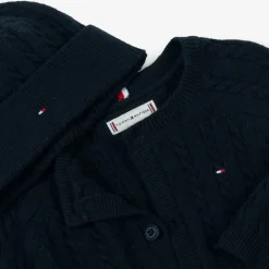 Tommy Hilfiger Outfit Sets|Outfit Sets*Blue Cotton & Wool Knit Baby Trouser Set