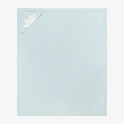 Marie-Chantal Blankets & Shawls*Blue Cotton & Cashmere Hooded Blanket (95cm)