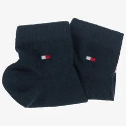 Tommy Hilfiger Socks*Blue Cotton Ankle Socks (2 Pack)
