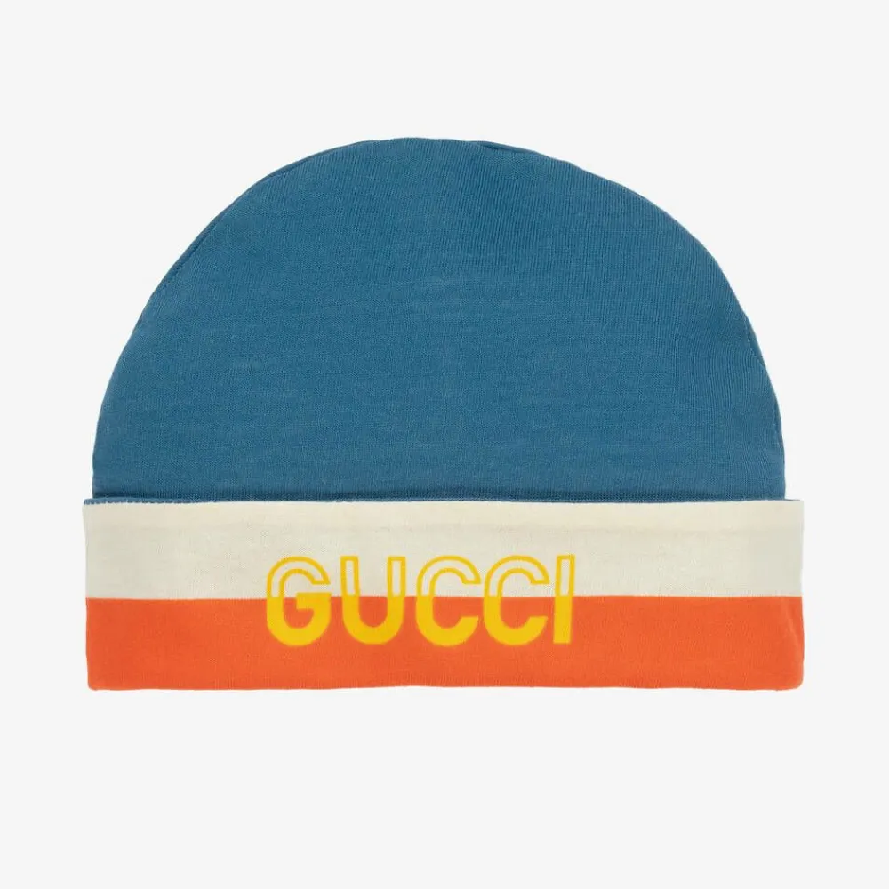 Gucci Hats*Blue Cotton Baby Hat