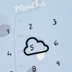 Mayoral Sleeping Accessories*Blue Cotton Baby Milestone Swaddles (2 Pack)