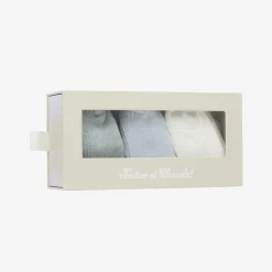 Tartine et Chocolat Socks*Blue Cotton Baby Socks (3 Pack)