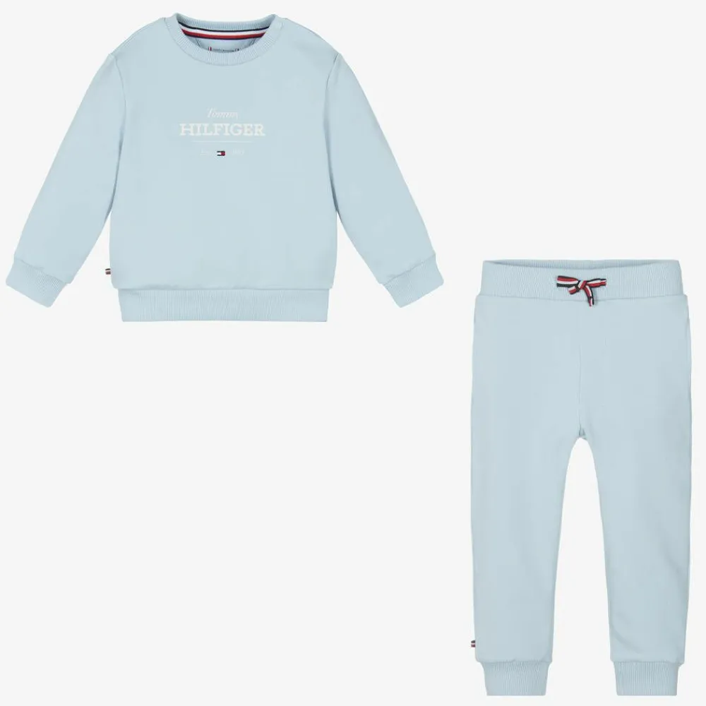 Tommy Hilfiger Tracksuits|Tracksuits*Blue Cotton Baby Tracksuit