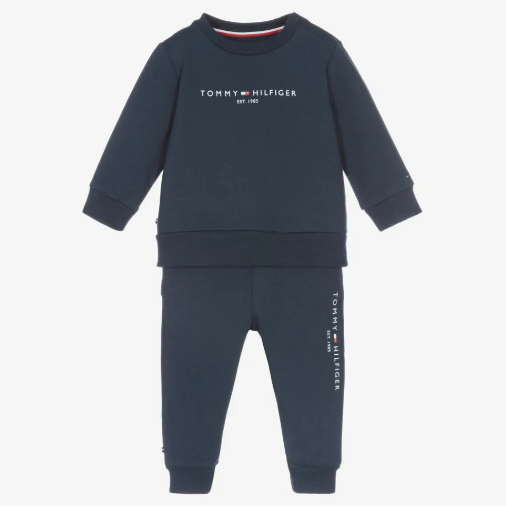 Tommy Hilfiger Tracksuits|Tracksuits*Blue Cotton Baby Tracksuit