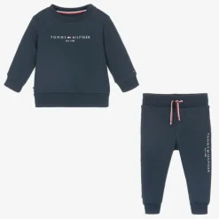 Tommy Hilfiger Tracksuits|Tracksuits*Blue Cotton Baby Tracksuit