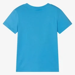 Lacoste Tops|Tops*Blue Cotton Crocodile T-Shirt