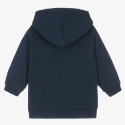 Gucci Tops*Blue Cotton Interlocking G Zip-Up Hoodie
