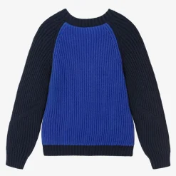KENZO KIDS Tops|Tops*Blue Cotton Knit Sweater