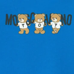 Moschino Baby Tracksuits*Blue Cotton Teddy Bear Logo Tracksuit