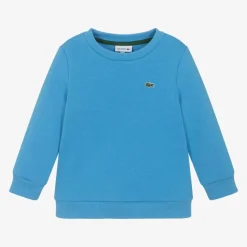 Lacoste Tops*Blue Crocodile Logo Sweatshirt