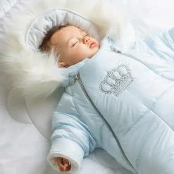Sofija Snowwear|Snowwear*Blue Crown Baby Snowsuit