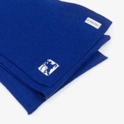 Burberry Scarves|Scarves*Blue EKD Ribbed Wool Scarf
