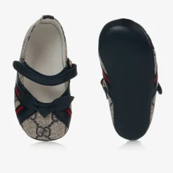 Gucci Pumps & Ballerinas*Blue GG Ballerina Baby Pumps