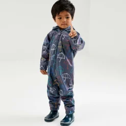 Mitty James Coats & Jackets|Coats & Jackets*Blue Hooded Waterproof Umbrella Rainsuit