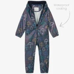 Mitty James Coats & Jackets|Coats & Jackets*Blue Hooded Waterproof Umbrella Rainsuit