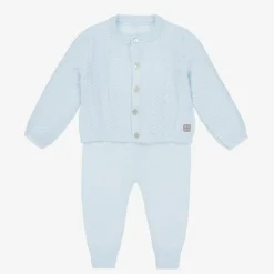 Minutus Outfit Sets*Blue Knitted Baby Trouser Set