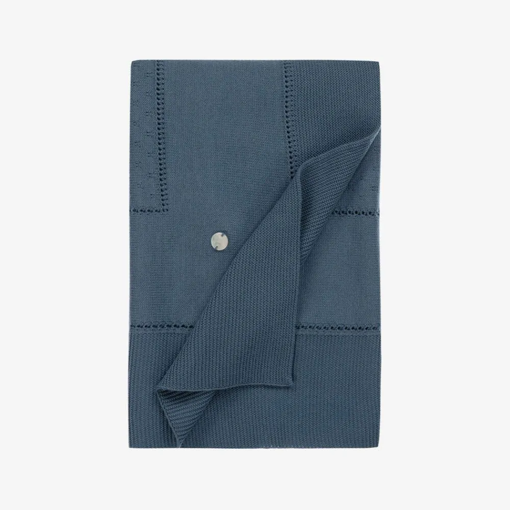 Artesanía Granlei Gifts*Blue Knitted Blanket (108cm)