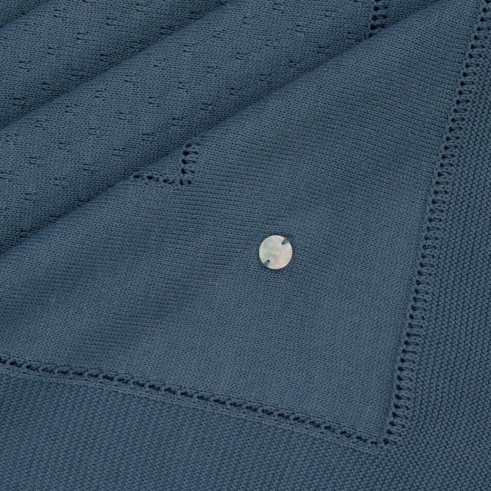 Artesanía Granlei Gifts*Blue Knitted Blanket (108cm)