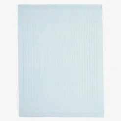 Emile et Rose Blankets & Shawls*Blue Knitted Cotton Blanket (96cm)