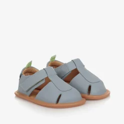 Tip Toey Joey Sandals|Sandals*Blue Leather Baby Sandals