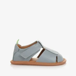 Tip Toey Joey Sandals|Sandals*Blue Leather Baby Sandals