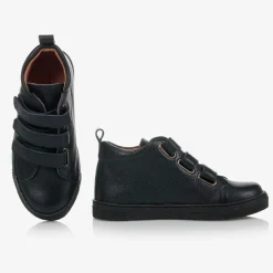 Childrens Classics Trainers|Trainers*Blue Leather High-Top Trainers