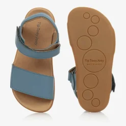 Tip Toey Joey Sandals|Sandals*Blue Leather Sandals