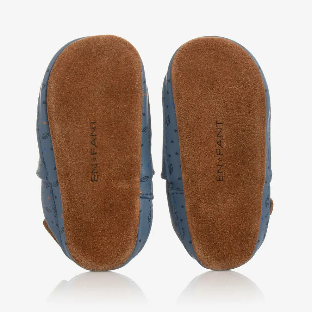 EN FANT Slippers|Slippers*Blue Leather Slippers
