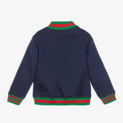 Gucci Coats & Jackets|Coats & Jackets*Blue Logo Bomber Jacket