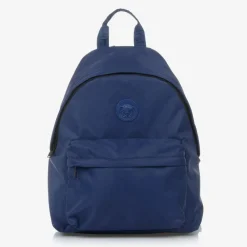 Versace Bags*Blue Medusa Logo Backpack (39cm)