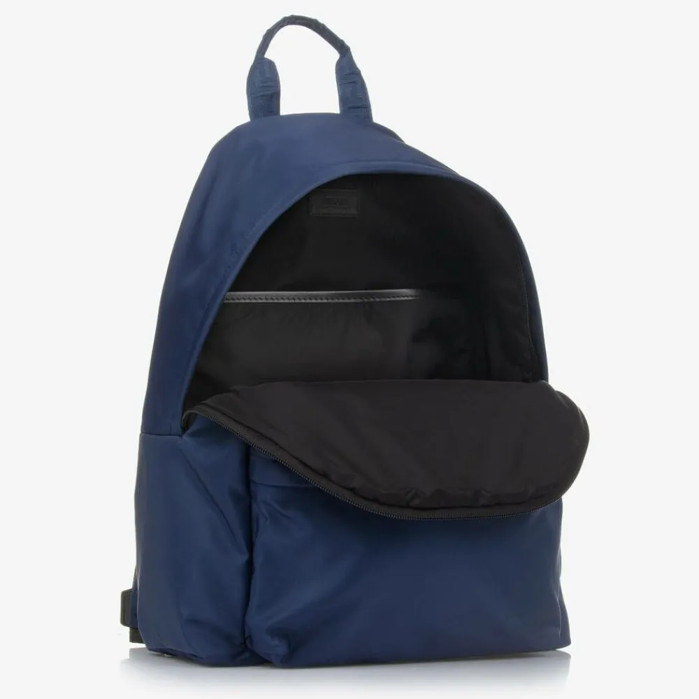 Versace Bags*Blue Medusa Logo Backpack (39cm)