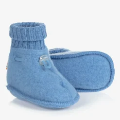Joha Booties|Booties*Blue Merino Wool Baby Booties