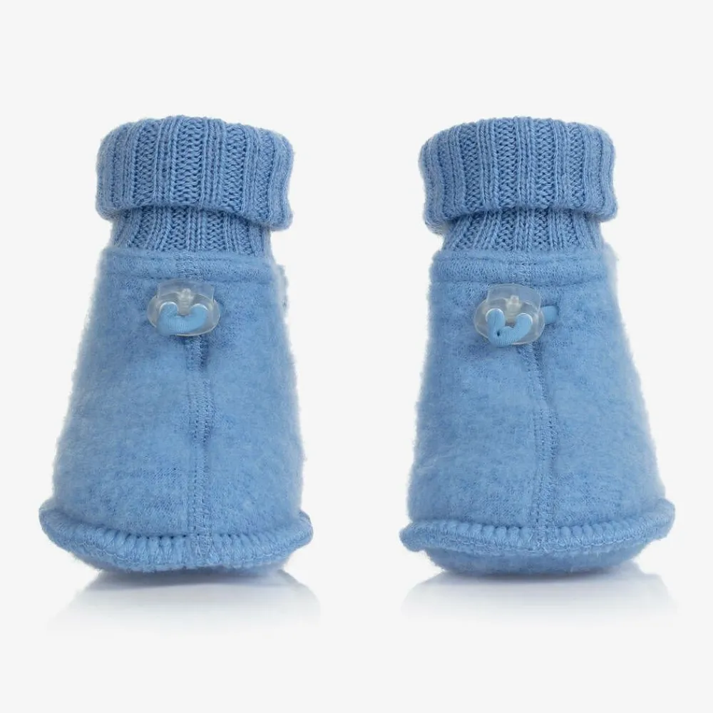 Joha Booties|Booties*Blue Merino Wool Baby Booties